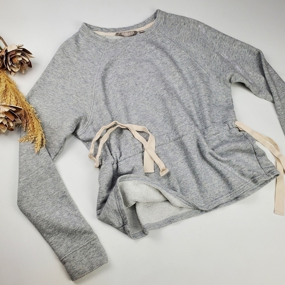 ATHLETA Grey Cinch Waist Modal Blend Sweater Small - Picture 4 of 16